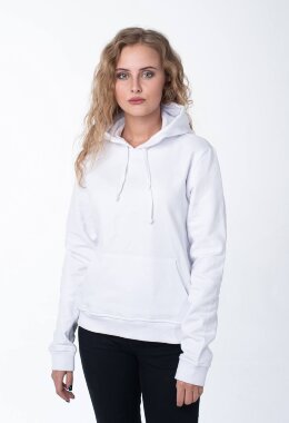 Белое женское худи Белое женское худи